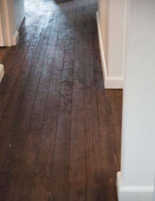 Dark Stained Hallway Flooring